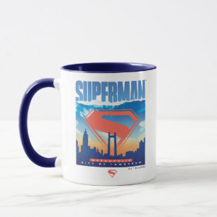Caneca Superman Metropolis Skyline