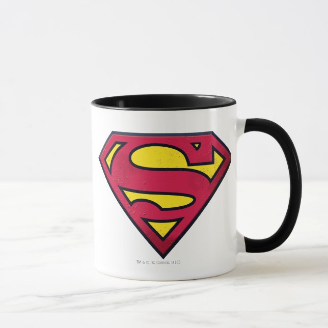 Caneca Superman S-Shield | Logotipo de diafragma (Direita)