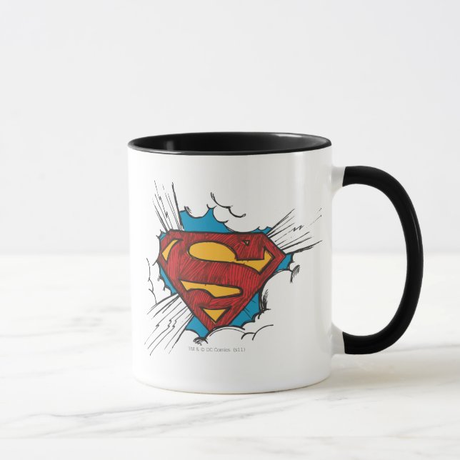 Caneca Superman S-Shield | Within Clouds Logo (Direita)