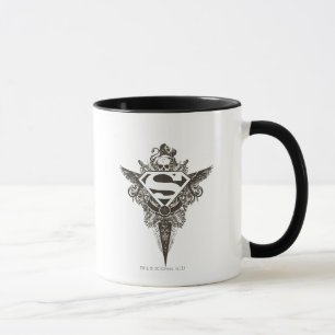 Caneca Superman Stylized   Star and Skull White Logo