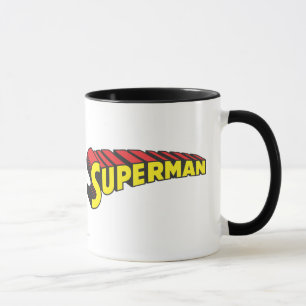 Caneca Superman   Yellow Red Letters Logo