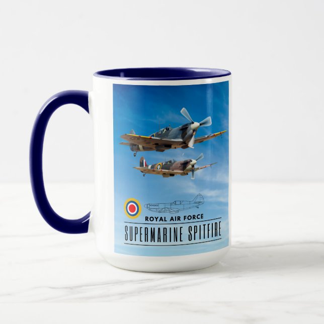 CANECA SUPERMARINE SPITFIRA - ROYAL AIR SQUADRON (Esquerda)