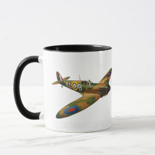 Caneca Supermarine Spitfire   WW2 Plane