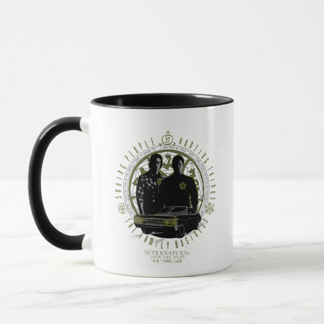 Caneca Supernatural Winchester Brothers Family Business (Esquerda)