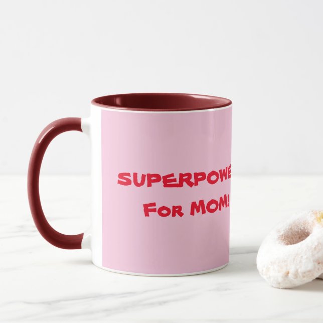 Caneca superpotência para a baleia-mãe (Com Donut)