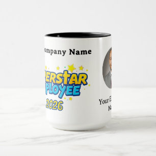 Caneca Superstar Funcionário Minimalista Moderno Luxuoso