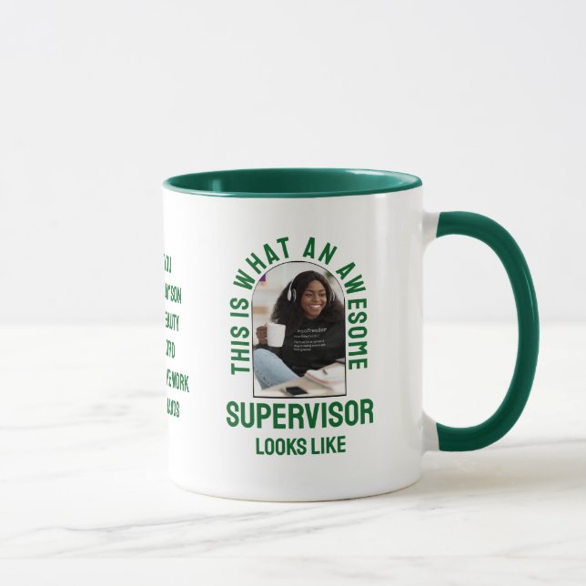 CANECA SUPERVISOR INCRÍVEL PARECE-SE COM O FUNCIONÁRIO CO (Direita)