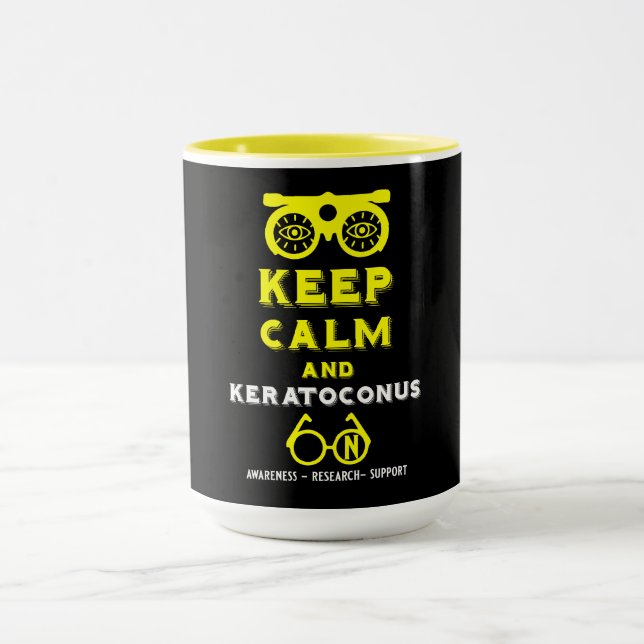 Caneca Suporte E Consciência De Keratoconus (Centro)