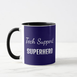 Caneca Suporte técnico Super-herói Humor de Engenheiro de