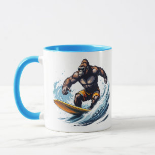 Caneca Surf Gorilla Mug