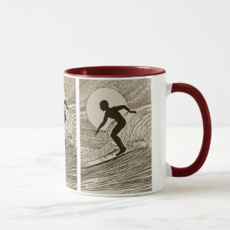 Caneca Surfar do vintage