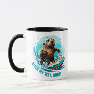 Caneca Surfar em 841 Otter My Way Dude California Ott