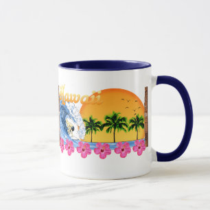 Caneca Surfar havaiano
