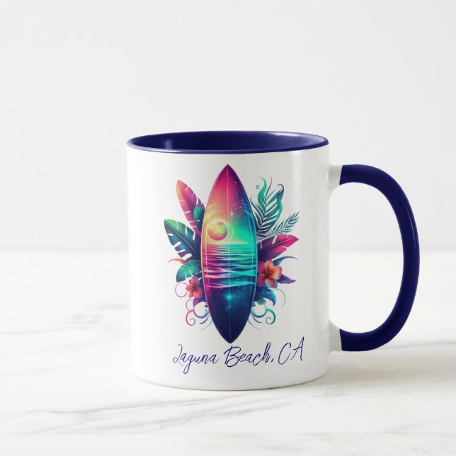 Caneca Surfboard Tropical Beach- (Direita)