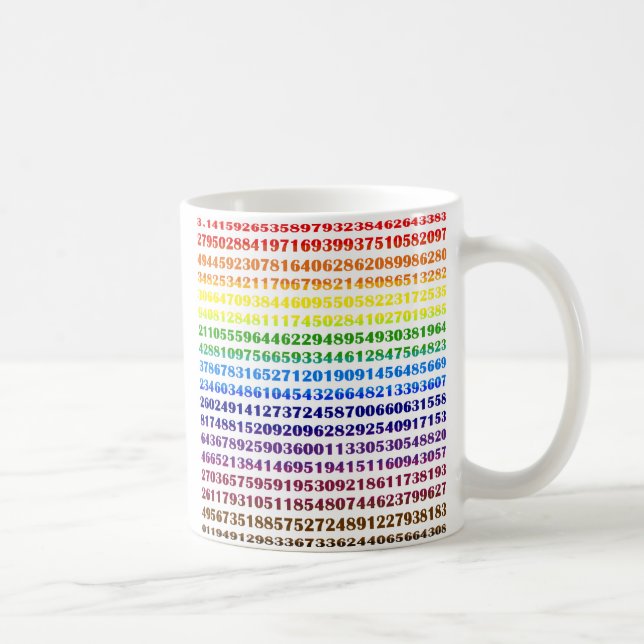 Caneca surpreendente do Pi do arco-íris!! (Direita)