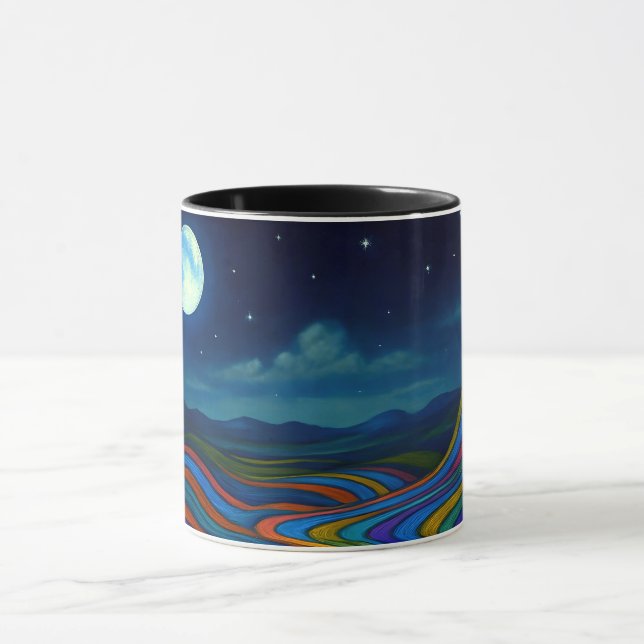 Caneca Surreal Dreamscape Luz-Luz-Arco-íris (Centro)