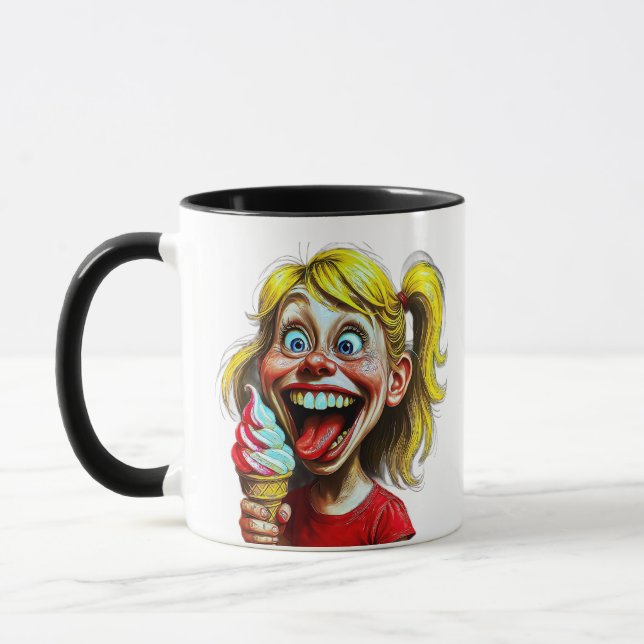Caneca Surto de Alegria de Sorvete (Esquerda)
