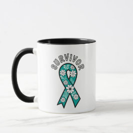 Caneca Survivor SA Teal Awareness Ribbon