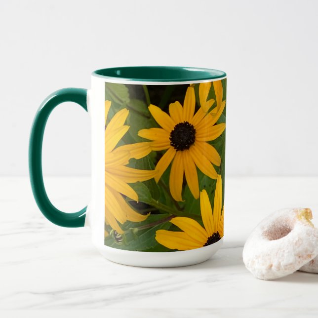 Caneca Susan de olhos pretos com duas tonalidades (Com Donut)