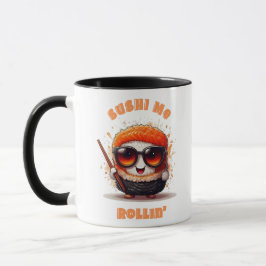 Caneca Sushi Me Rollin" - T-Shirt Kawaii Sushi Engraçado