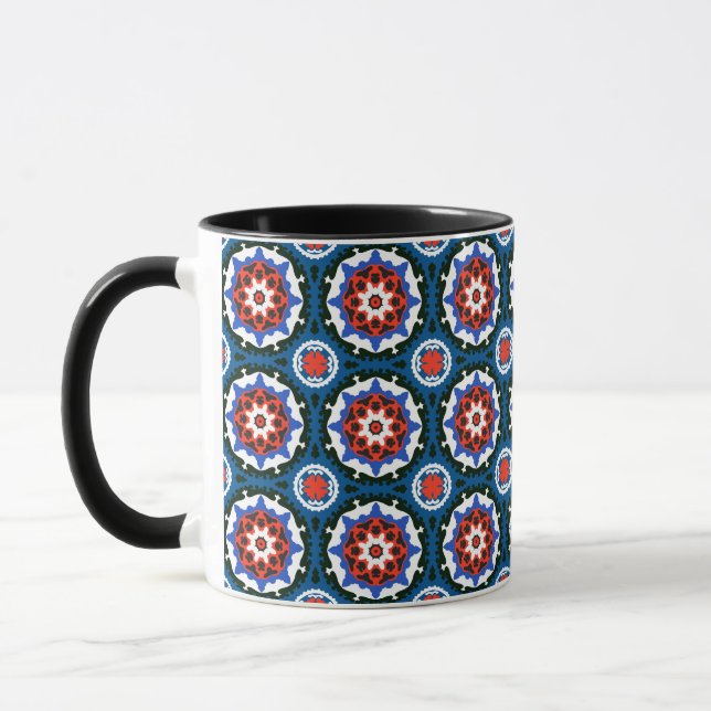 Caneca Suzani Padrão Com Ornamento Negrito (Esquerda)