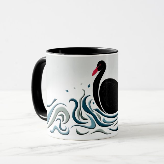Caneca Swan Negro (Frente Esquerda)