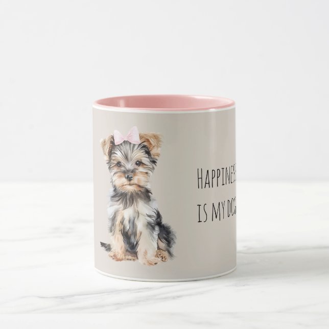 Caneca Sweet Brown Puppy Dog with Bow (Centro)