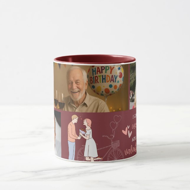 Caneca Sweet Memory Photo Collage Valentine's Day (Centro)