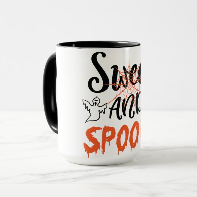 Caneca Sweet Spooky Ghosts Halloween (Frente Esquerda)