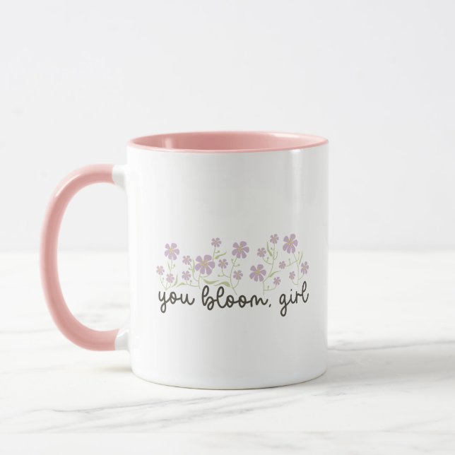 Caneca Sweetness Charming Pink You Bloom Girl Handwritten (Esquerda)