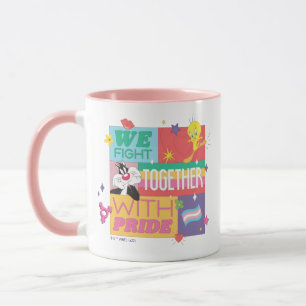 Caneca SYLVESTER™ E TWEETY™  Lutamos Juntos Com Orgulho