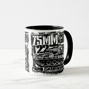 Caneca T22 Mug com arma de 75 mm