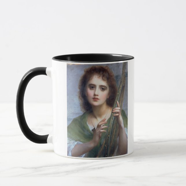 Caneca T31601 uma senhora com Lyre (painel) (Esquerda)