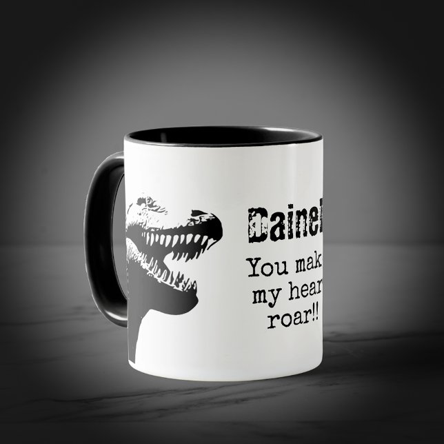Caneca T-Rex Valentine (Criador carregado)