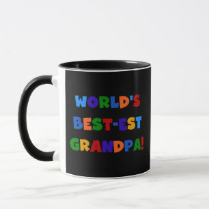 Caneca T-shirt brilhantes das cores do vovô do Melhor-est