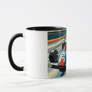 Caneca T-Shirt De Carro De Corrida Vintage Classic Moto
