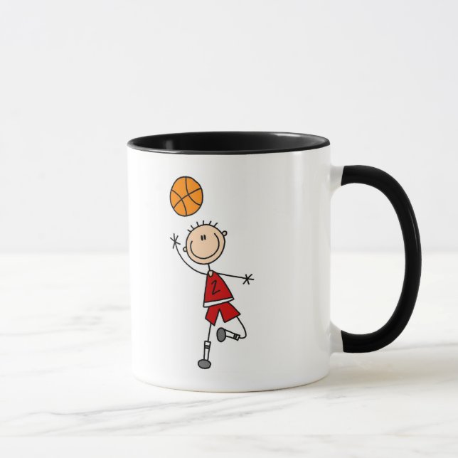 Caneca T-shirt e presentes vermelhos do basquetebol dos (Direita)