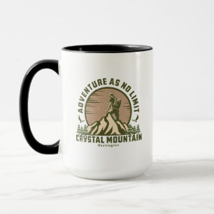 Caneca T-Shirt Sunset Hike De Montanha Cristal Retroativa