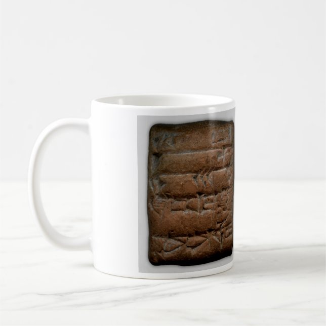 Caneca - tabuleta Cuneiform (Esquerda)