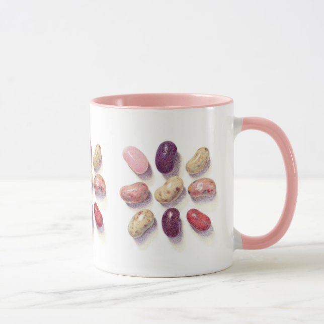 Caneca TAC TIE TOE JELLY BEANS Pink Combo Mug (Direita)