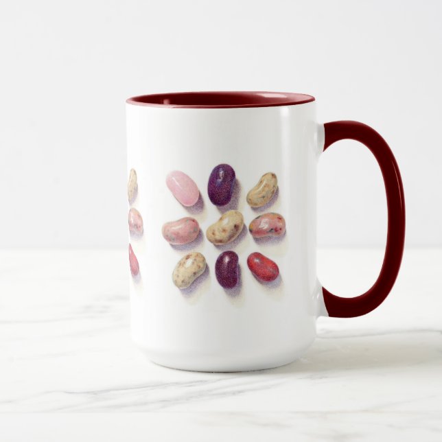 Caneca TAC TIE TOE JELLY BEANS Tall Maroon Combo Mug (Direita)
