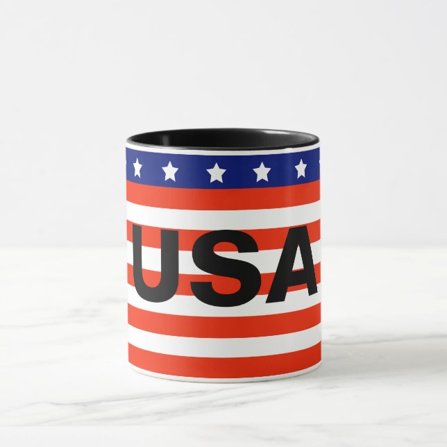 Caneca Taça com bandeira americana (Centro)