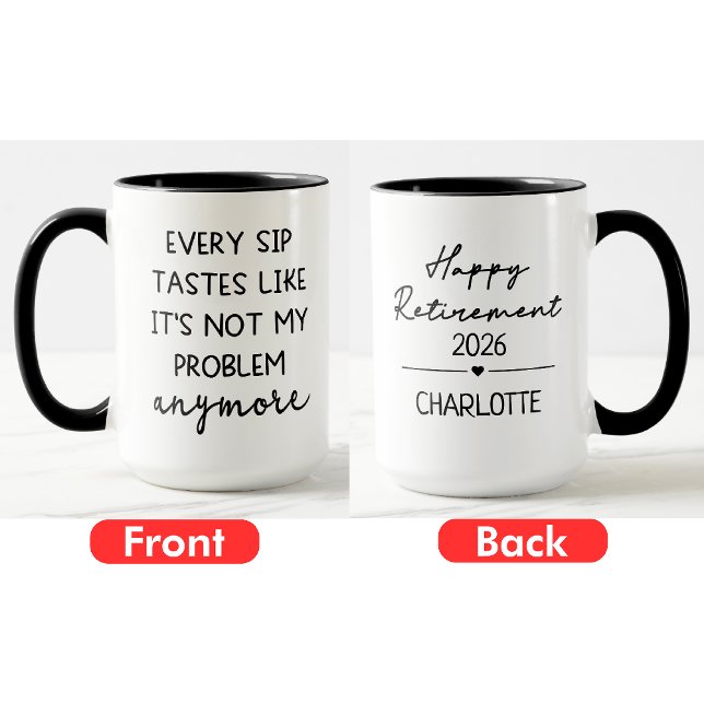 Caneca Taça de Aposentadoria Feliz, Presente de Aposentad (Criador carregado)