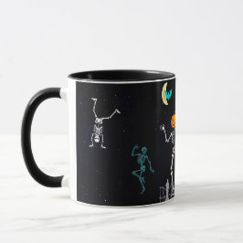 Caneca Taça de Café Dançante Skeleton
