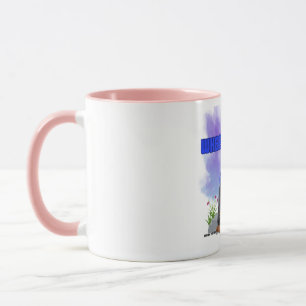 Caneca Taça de café rosa "WHEEM Chille" para "aqueles dia