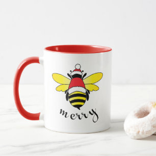 Caneca Taça de Feliz de abelhas/