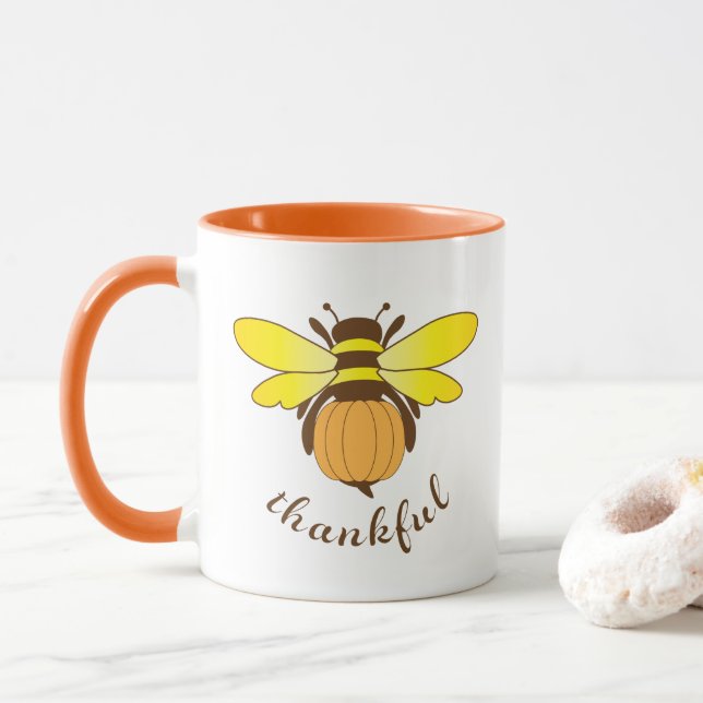 Caneca Taça de férias de abelha (Com Donut)