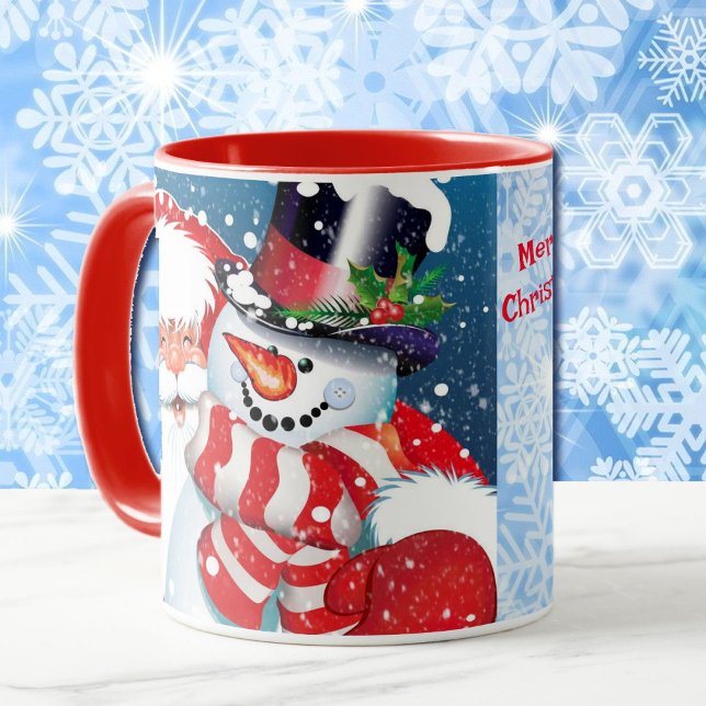 Caneca Taça de Natal para Oferta de Ofertas e Papais noei (Criador carregado)