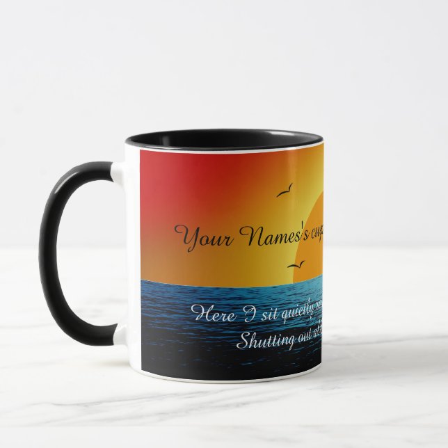 Caneca Taça de Soul Sunset com Personalização (Esquerda)