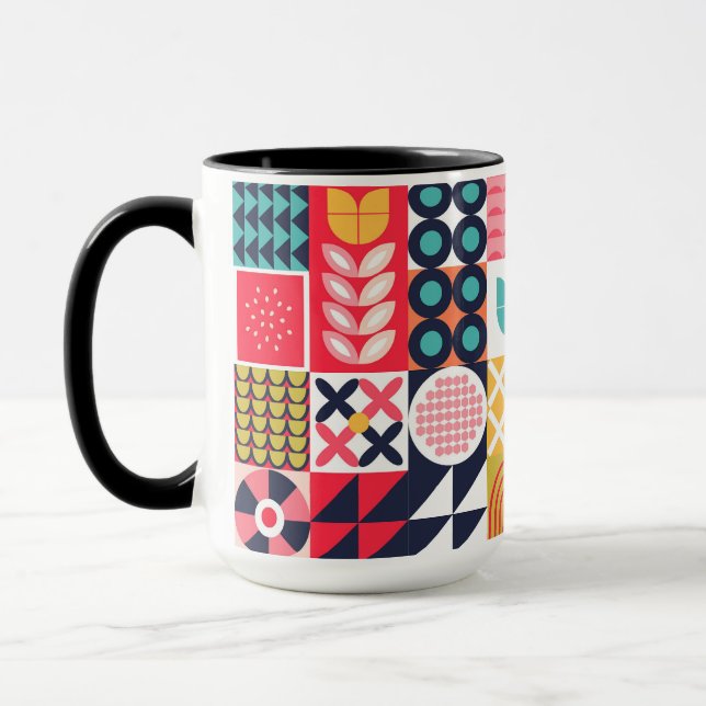 Caneca Taça Geométrica de Bauhaus (Esquerda)
